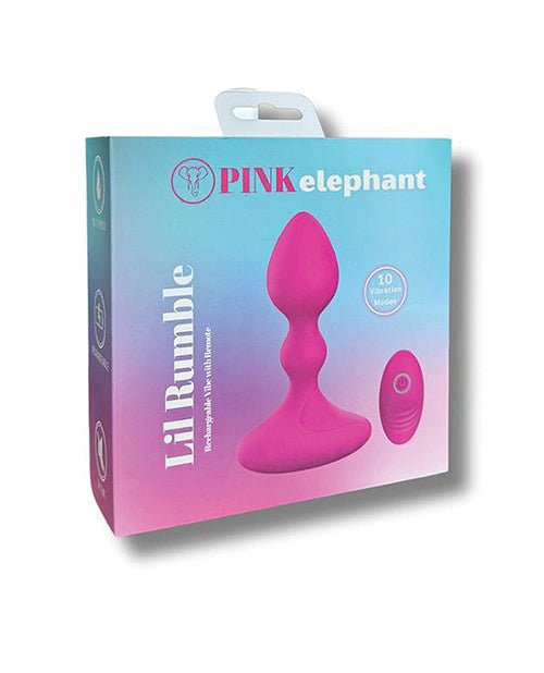 Pink Elephant Lil Rumble Rechargeable Vibe w/Remote | Shop Lowest Prices at fonlove.shop