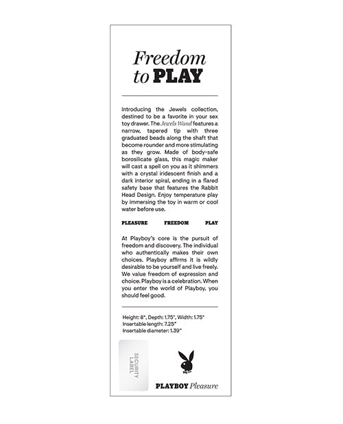 Playboy Pleasure Jewels Wand - Clear | Shop Lowest Prices at fonlove.shop