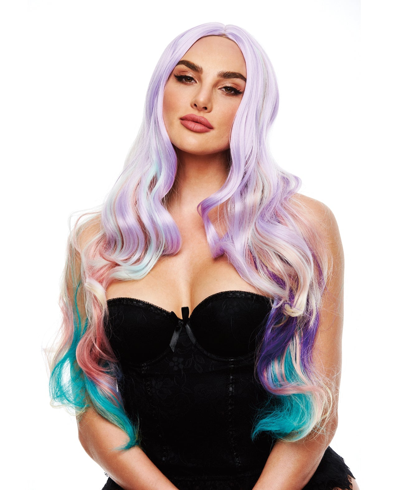 Pleasure Wigs Ella - Pastel Rainbow | Shop Lowest Prices at fonlove.shop