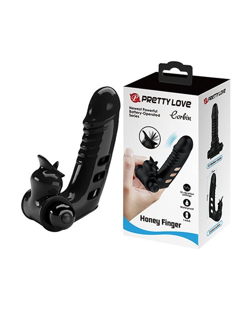 Pretty Love Corbin Honey Finger Vibrator - Black | Shop Lowest Prices at fonlove.shop