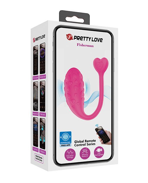 Pretty Love Fisherman Vibrating Egg - Hot Pink | Shop Lowest Prices at fonlove.shop