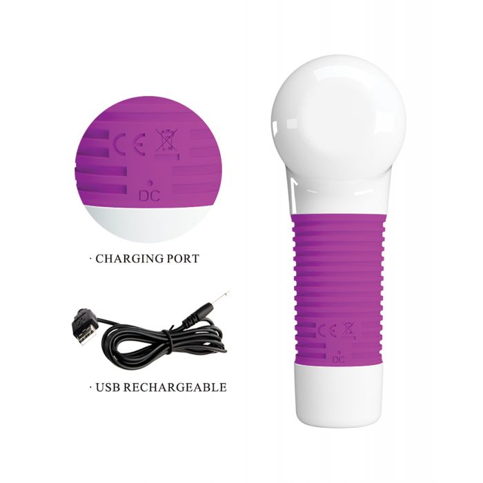 Pretty Love Super Power Fun Gun Massager - White/Fuchsia | Shop Lowest Prices at fonlove.shop