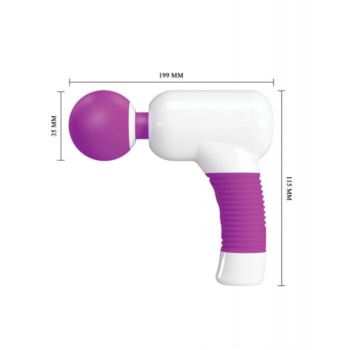 Pretty Love Super Power Fun Gun Massager - White/Fuchsia | Shop Lowest Prices at fonlove.shop