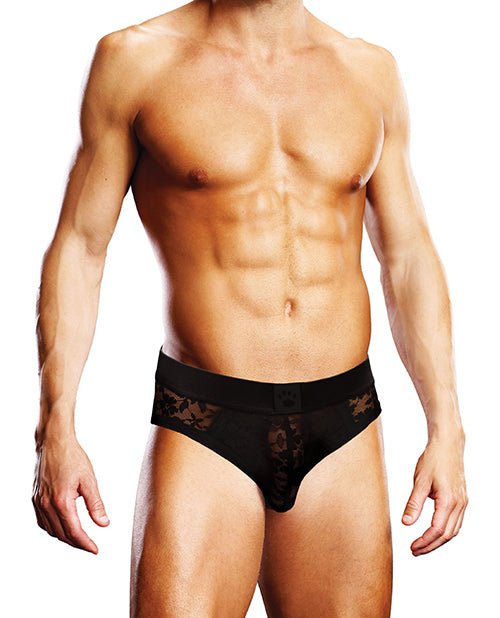 Prowler Lace Open Back Brief - Black SM | Shop Lowest Prices at fonlove.shop