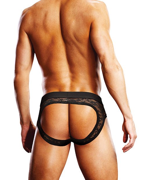 Prowler Lace Open Back Brief - Black SM | Shop Lowest Prices at fonlove.shop