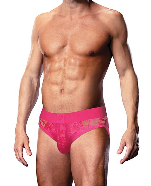 Prowler Lace Open Back Brief - Pink SM | Shop Lowest Prices at fonlove.shop