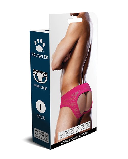 Prowler Lace Open Back Brief - Pink SM | Shop Lowest Prices at fonlove.shop