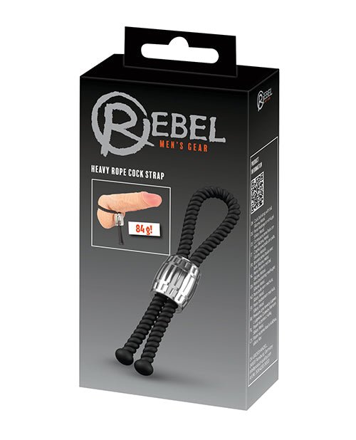 Rebel Heavy Rope Cock Lasso - Black | Shop Lowest Prices at fonlove.shop