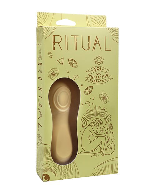 RITUAL Sol Rechargeable Silicone Pulsating Vibe - Yellow | Shop Lowest Prices at fonlove.shop