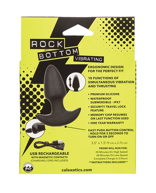 Rock Bottom Thrusting Anal Probe - Black | Shop Lowest Prices at fonlove.shop