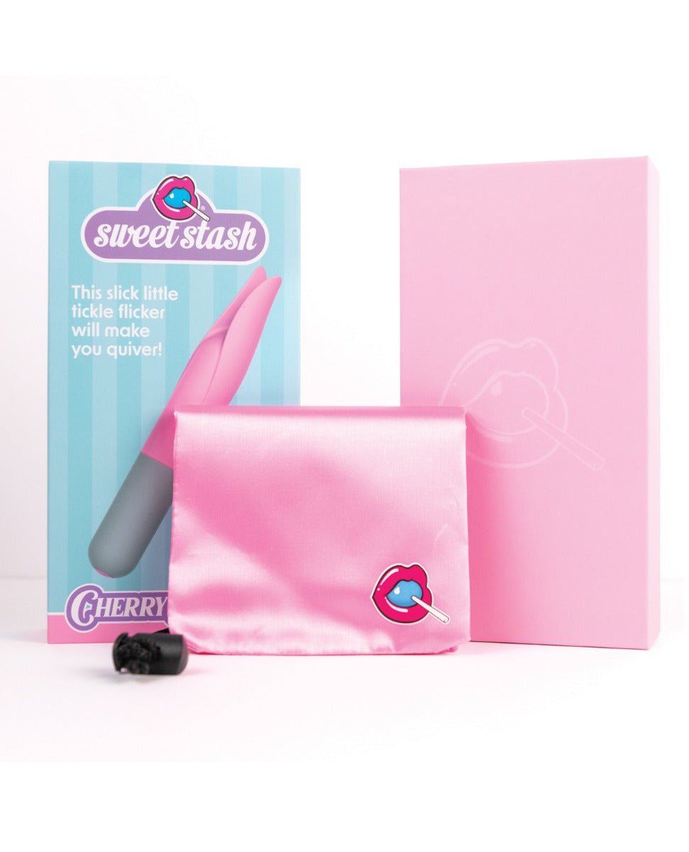 Rock Candy Cherry Flicker Clit Tickler - Pink/Grey | Shop Lowest Prices at fonlove.shop