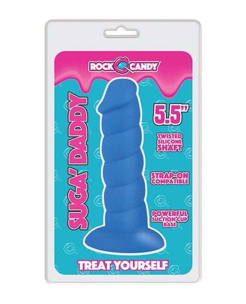Rock Candy Suga Daddy 5.5" Silicone Dildo - Blue | Shop Lowest Prices at fonlove.shop