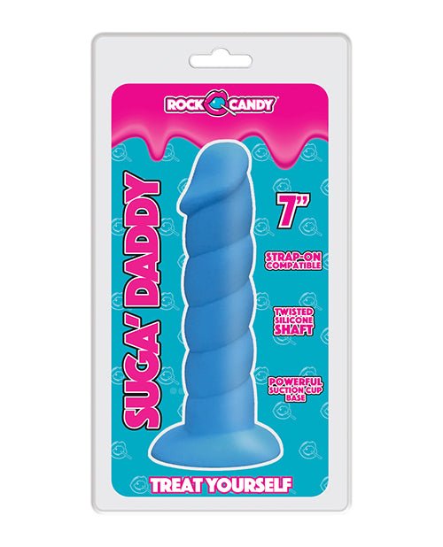 Rock Candy Suga Daddy 7" Silicone Dildo - Blue | Shop Lowest Prices at fonlove.shop