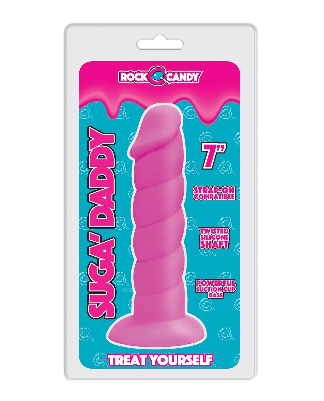 Rock Candy Suga Daddy 7" Silicone Dildo - Pink | Shop Lowest Prices at fonlove.shop