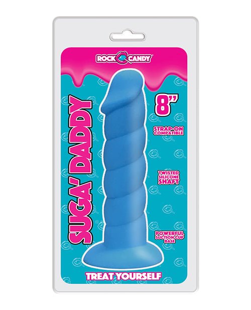 Rock Candy Suga Daddy 8" Silicone Dildo - Blue | Shop Lowest Prices at fonlove.shop
