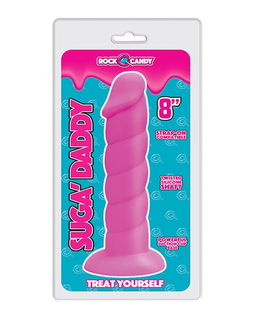 Rock Candy Suga Daddy 8" Silicone Dildo - Pink | Shop Lowest Prices at fonlove.shop