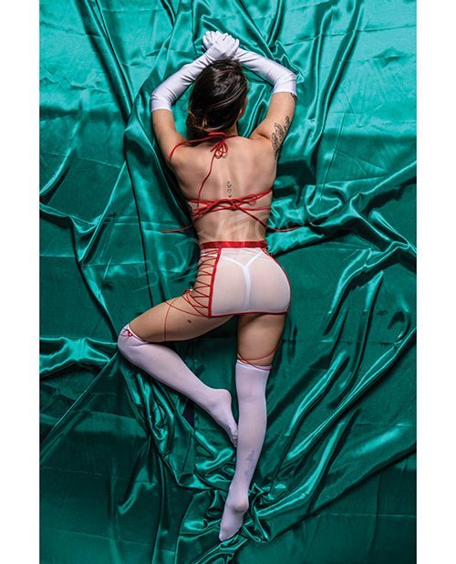 Role Play Naughty Nurse 5 Pc Set Red/white | Shop Lowest Prices at fonlove.shop