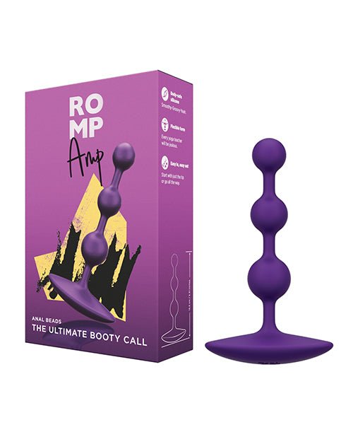 Romp Amp Flexible Anal Beads - Violet | Shop Lowest Prices at fonlove.shop