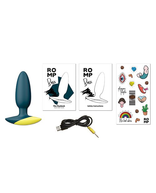 Romp Bass Vibrating Anal Plug - Teal | Shop Lowest Prices at fonlove.shop
