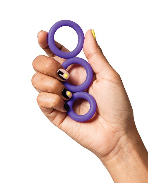 Romp Remix Trio Penis Ring Set of 3 - Purple | Shop Lowest Prices at fonlove.shop