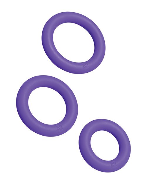 Romp Remix Trio Penis Ring Set of 3 - Purple | Shop Lowest Prices at fonlove.shop
