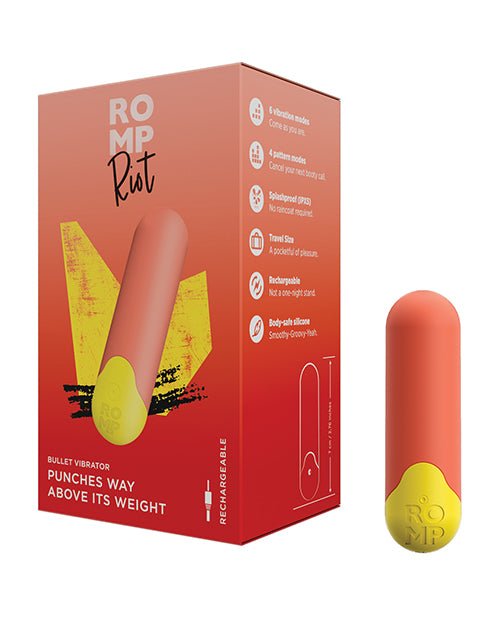 Romp Riot Bullet Vibrator - Orange | Shop Lowest Prices at fonlove.shop