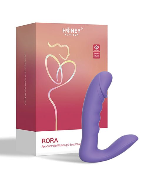 RORA App - Controlled Rotating G - Spot Vibrator & Clitoral Stimulator - Purple | Shop Lowest Prices at fonlove.shop