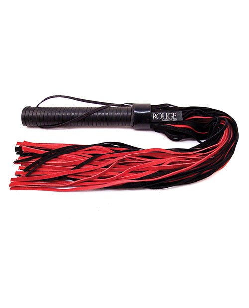 Rouge Suede Flogger w/Leather Handle - Black/Red | Shop Lowest Prices at fonlove.shop