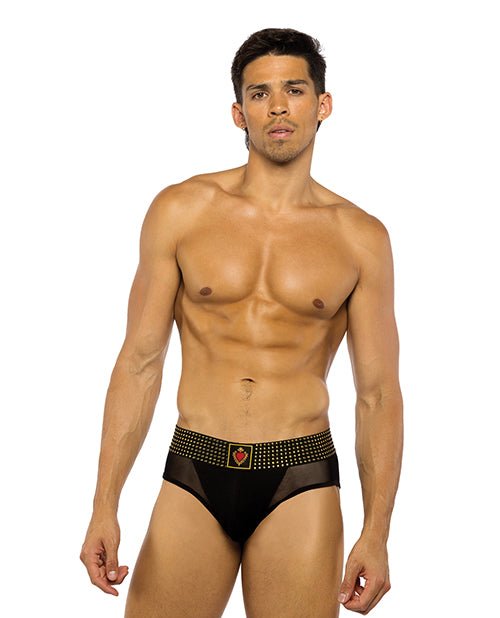 Sacred Heart Briefs w/Studded Elastic Waist Band - Black XL | Shop Lowest Prices at fonlove.shop