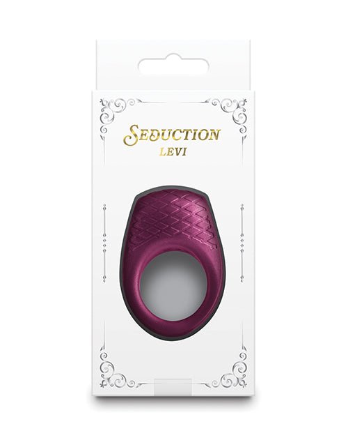 Seduction Levi Cock Ring - Metallic Burgundy | Shop Lowest Prices at fonlove.shop