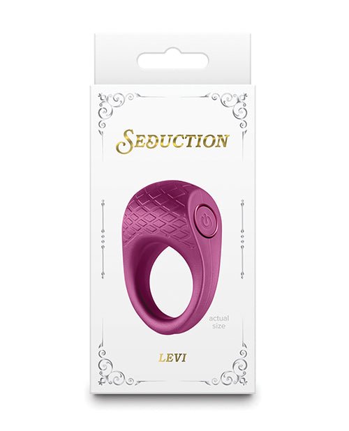 Seduction Levi Cock Ring - Metallic Burgundy | Shop Lowest Prices at fonlove.shop