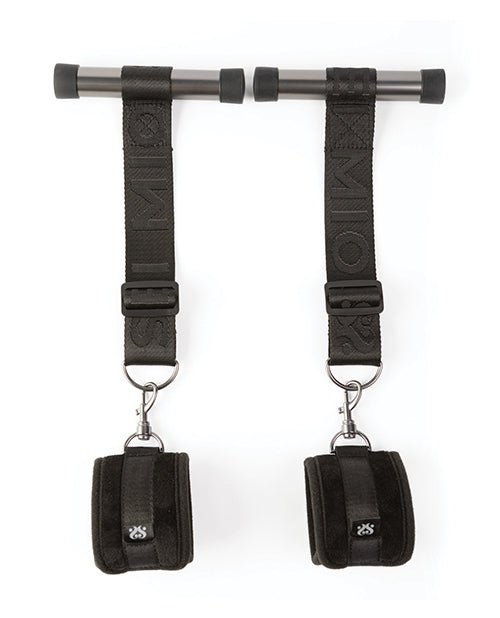 Sei Mio Doorway Play Adjustable Over Door Cuff Restraints - Black | Shop Lowest Prices at fonlove.shop
