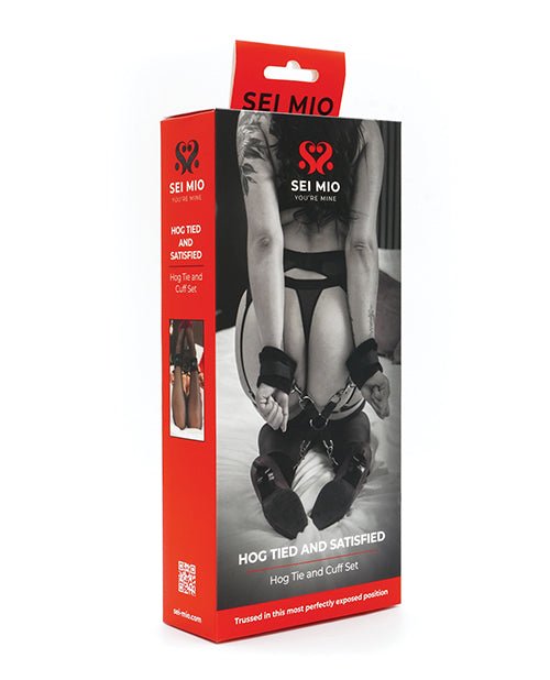 Sei Mio Hog Tied & Satisfied Hog Tie & Cuff Set - Black | Shop Lowest Prices at fonlove.shop