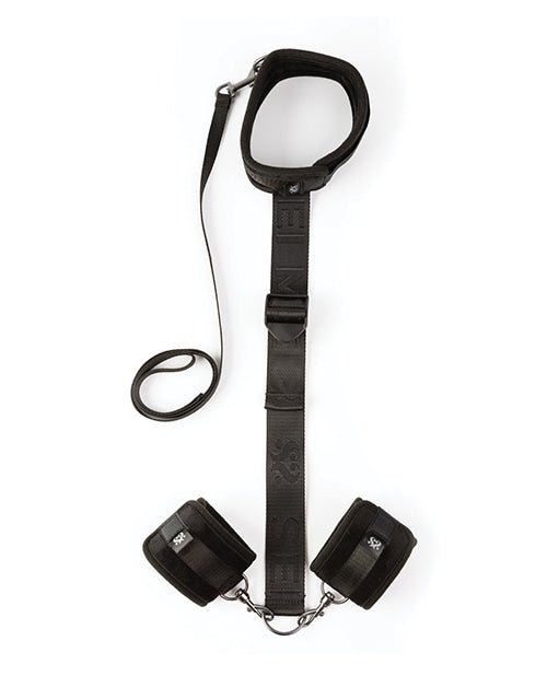 Sei Mio Neck Firmly in Check Adjustable Neck & Wrist Restraint Kit - Black | Shop Lowest Prices at fonlove.shop