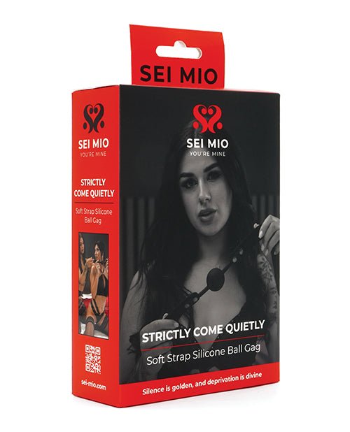 Sei Mio Strictly Come Quietly Soft Strap Silicone Ball Gage - Black | Shop Lowest Prices at fonlove.shop