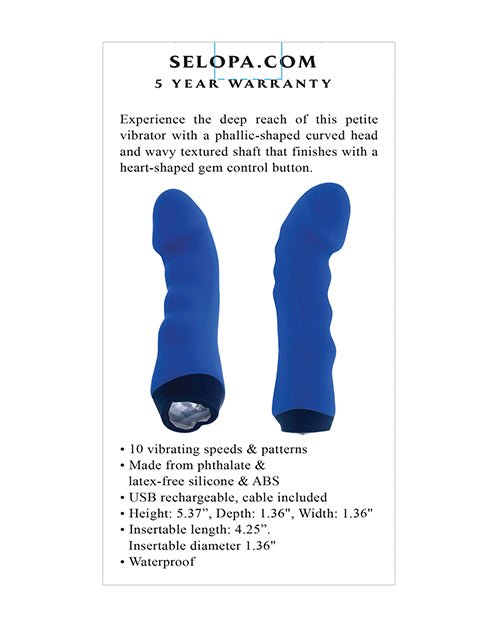 Selopa Blue Banger Petite Vibrator - Blue | Shop Lowest Prices at fonlove.shop
