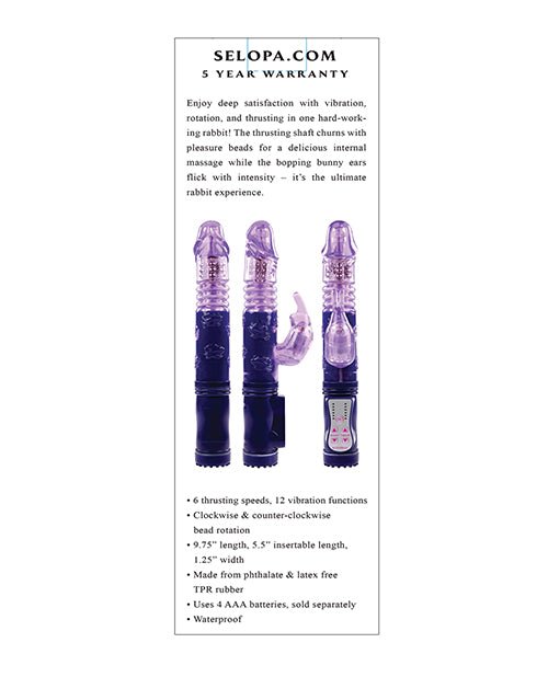 Selopa Bunny Thruster | Shop Lowest Prices at fonlove.shop