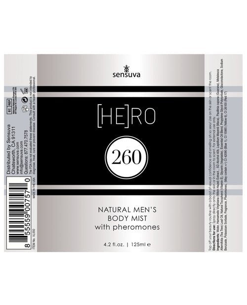 Sensuva Hero 260 Male Body Mist - 4.2 oz | Shop Lowest Prices at fonlove.shop