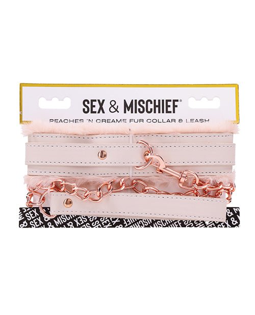 Sex & Mischief Peaches 'n CreaMe Fur Collar & Leash | Shop Lowest Prices at fonlove.shop