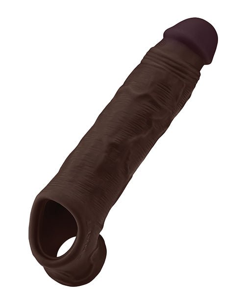 Shaft Flexskin Liquid Silicone 8.8" Vibrating Sheath - Mahogany | Shop Lowest Prices at fonlove.shop