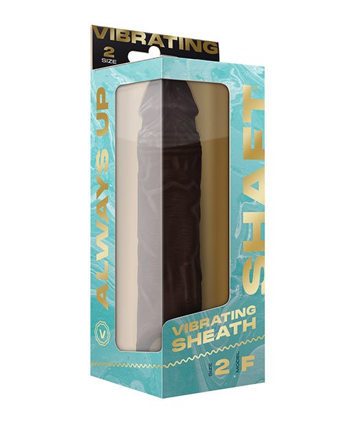 Shaft Flexskin Liquid Silicone 8.8" Vibrating Sheath - Mahogany | Shop Lowest Prices at fonlove.shop