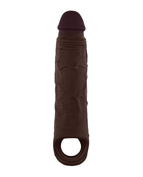 Shaft Flexskin Liquid Silicone 8.8" Vibrating Sheath - Mahogany | Shop Lowest Prices at fonlove.shop