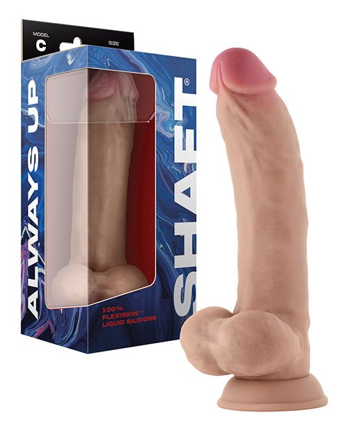Shaft Model C Flexskin Liquid Silicone 9.5" Curved Dong W/balls | Shop Lowest Prices at fonlove.shop