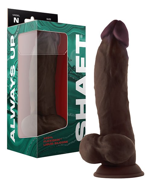 Shaft Model N Flexskin Liquid Silicone 9.5" Side Curve Dong With Balls | Shop Lowest Prices at fonlove.shop