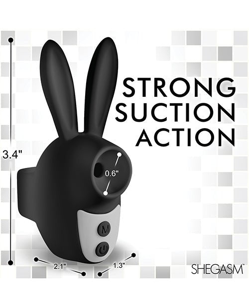 Shegasm Sucky Bunny Clit Stimulator - Black | Shop Lowest Prices at fonlove.shop