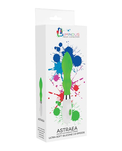 Shots Luminous Astraea Silicone 10 Speed Vibrator - Green | Shop Lowest Prices at fonlove.shop