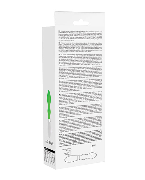 Shots Luminous Astraea Silicone 10 Speed Vibrator - Green | Shop Lowest Prices at fonlove.shop