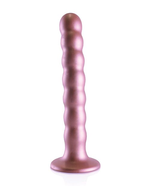 Shots Ouch 6.5" Beaded G - Spot Dildo - Rose Gold | Shop Lowest Prices at fonlove.shop