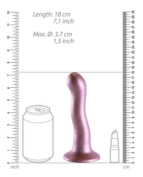 Shots Ouch 7" Curvy G - Spot Dildo - Rose Gold | Shop Lowest Prices at fonlove.shop