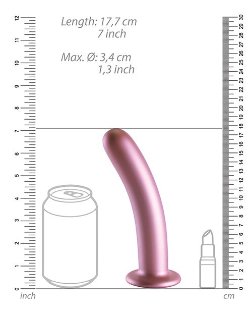 Shots Ouch 7" Smooth G - Spot Dildo - Rose Gold | Shop Lowest Prices at fonlove.shop